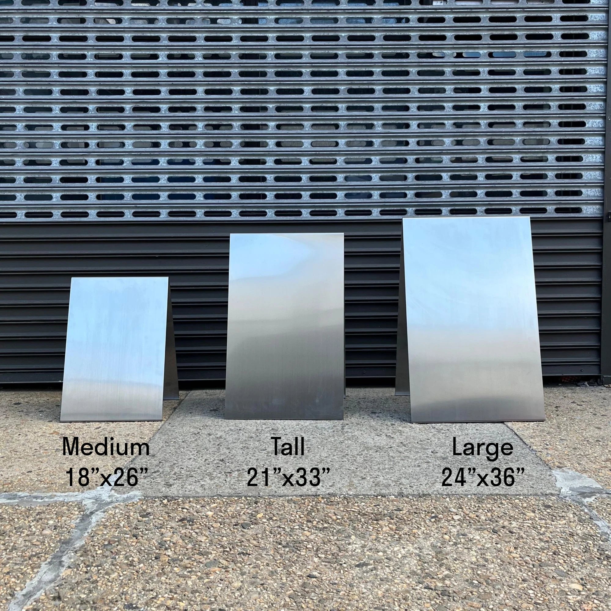 Panneau trottoir en acier inoxydable