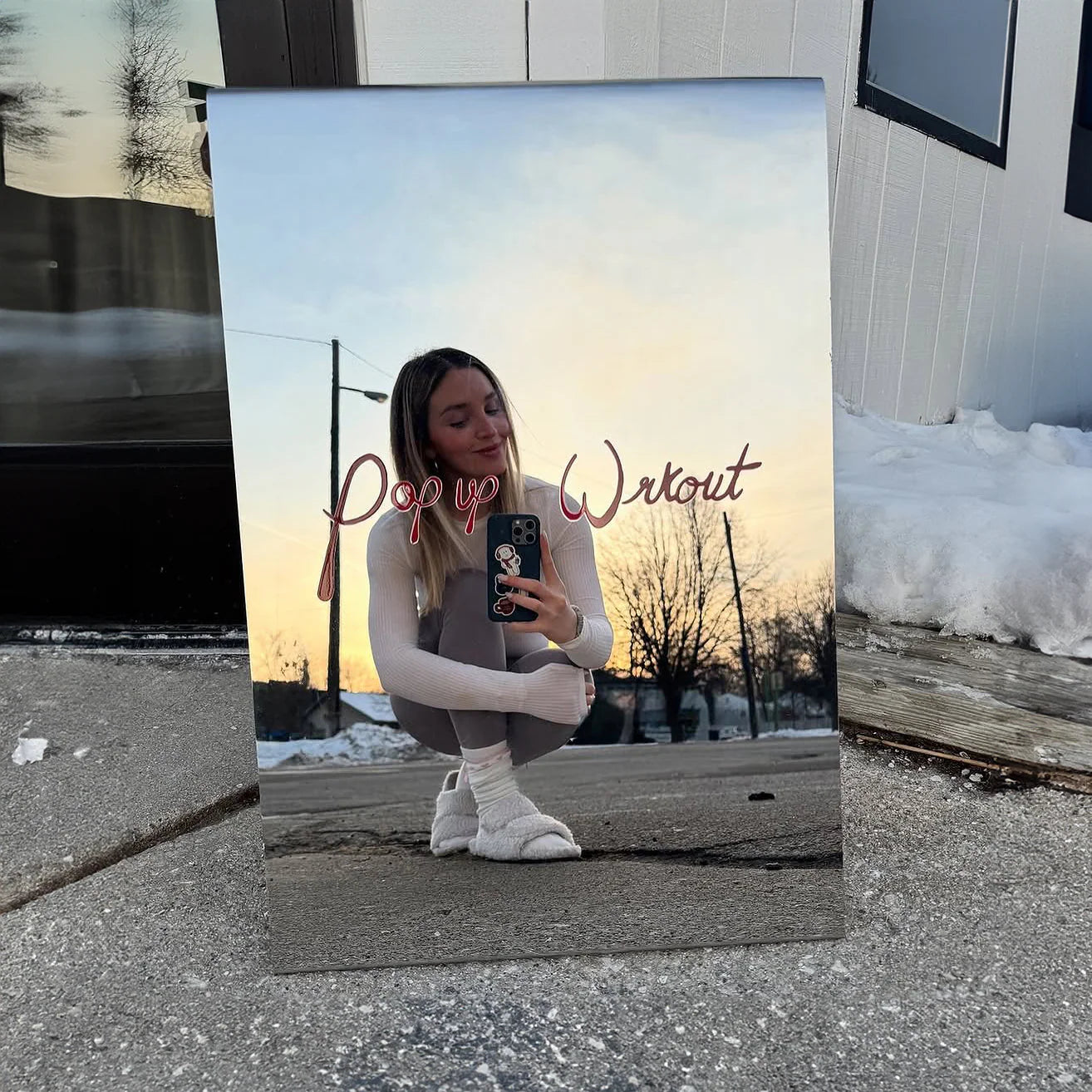 Panneau trottoir miroir