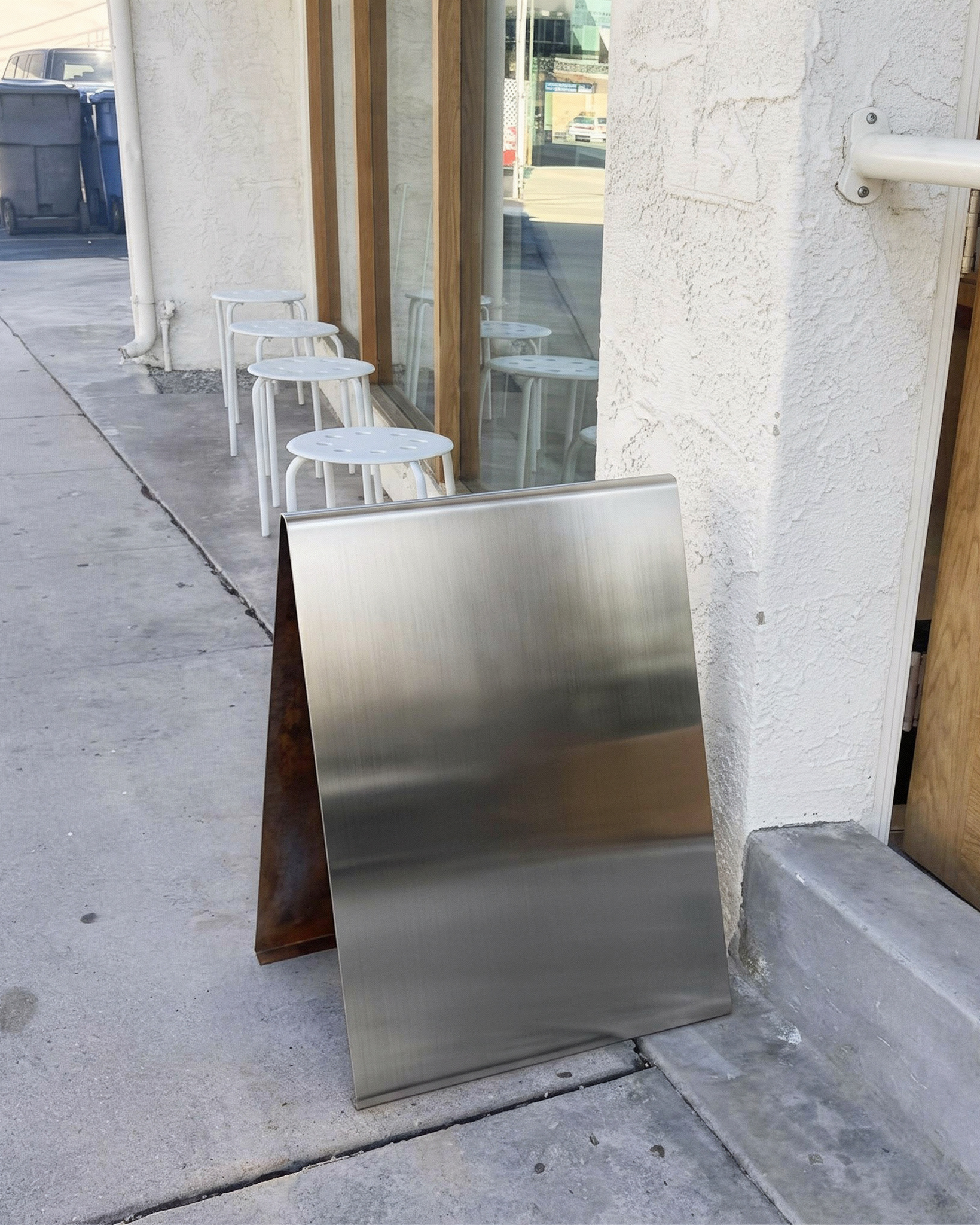 Panneau trottoir en acier inoxydable