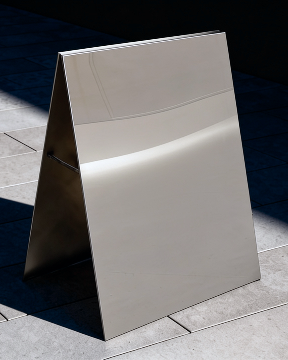 Panneau trottoir miroir