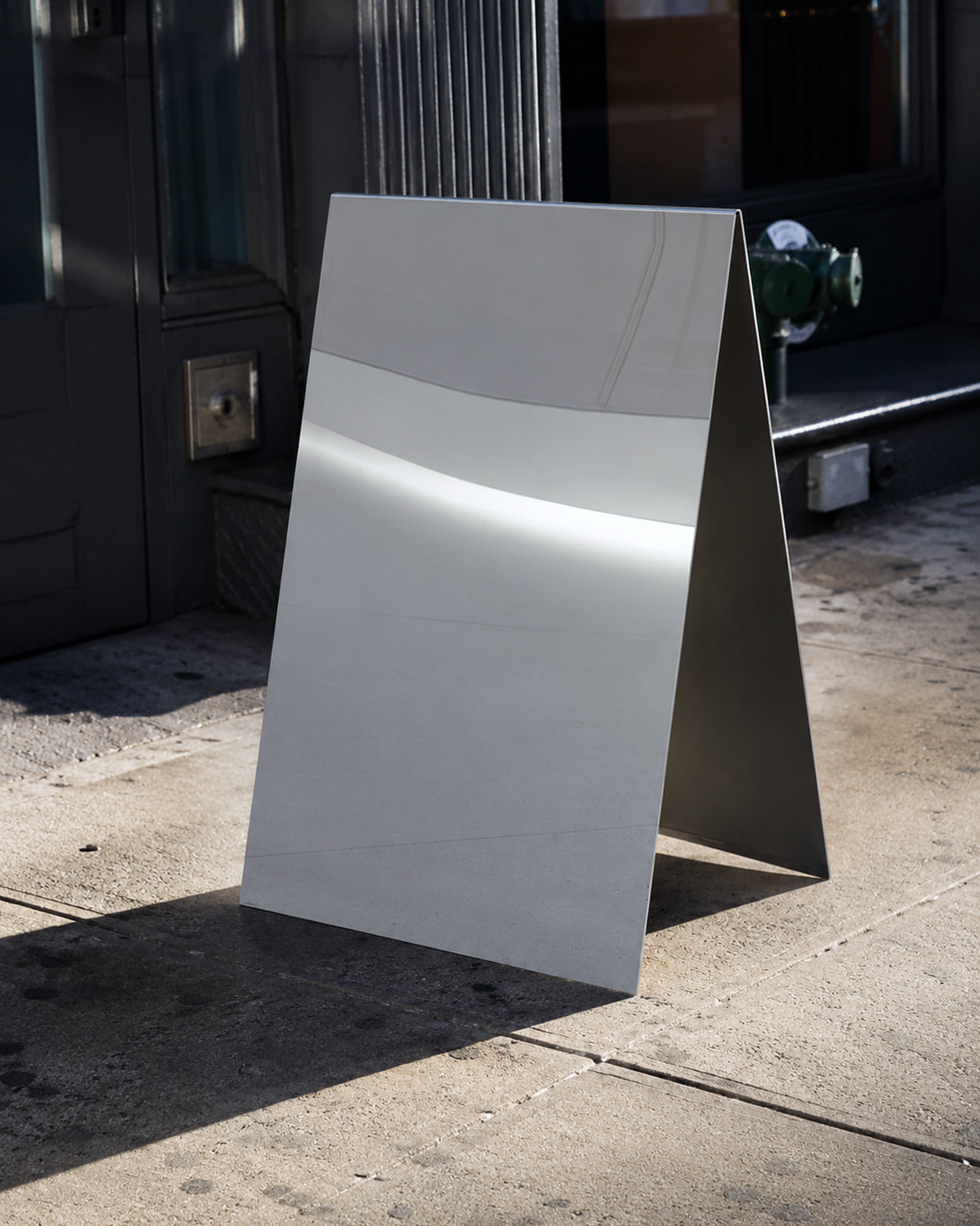 Panneau trottoir miroir
