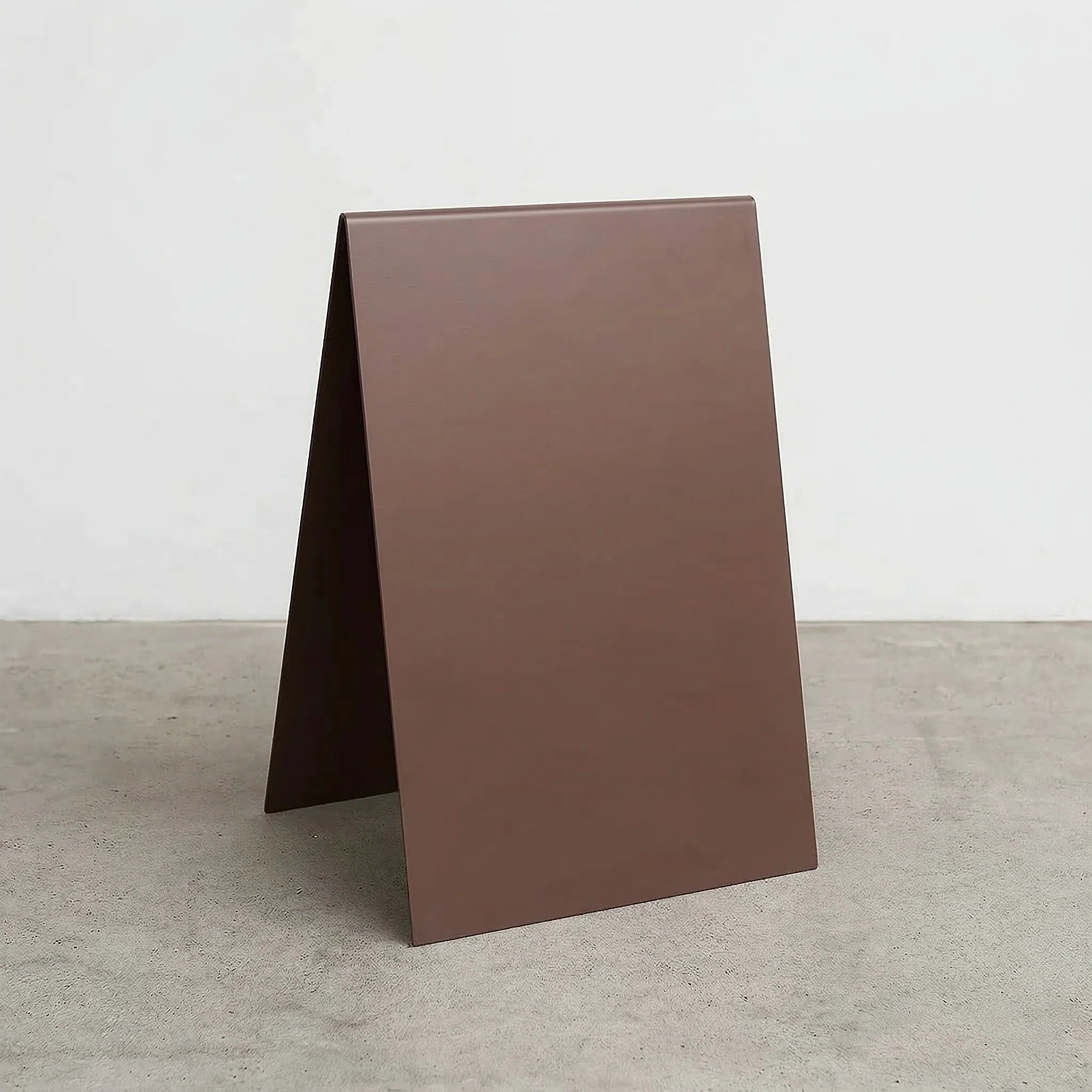 Panneau trottoir en acier inoxydable marron
