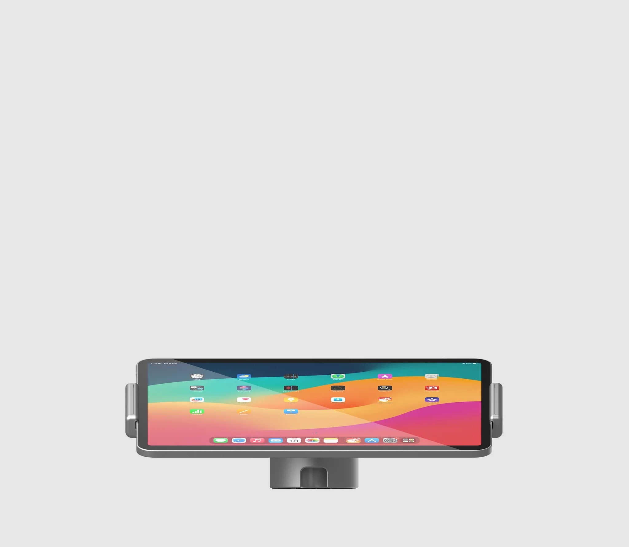 Support pour iPad avec alimentation intégrée