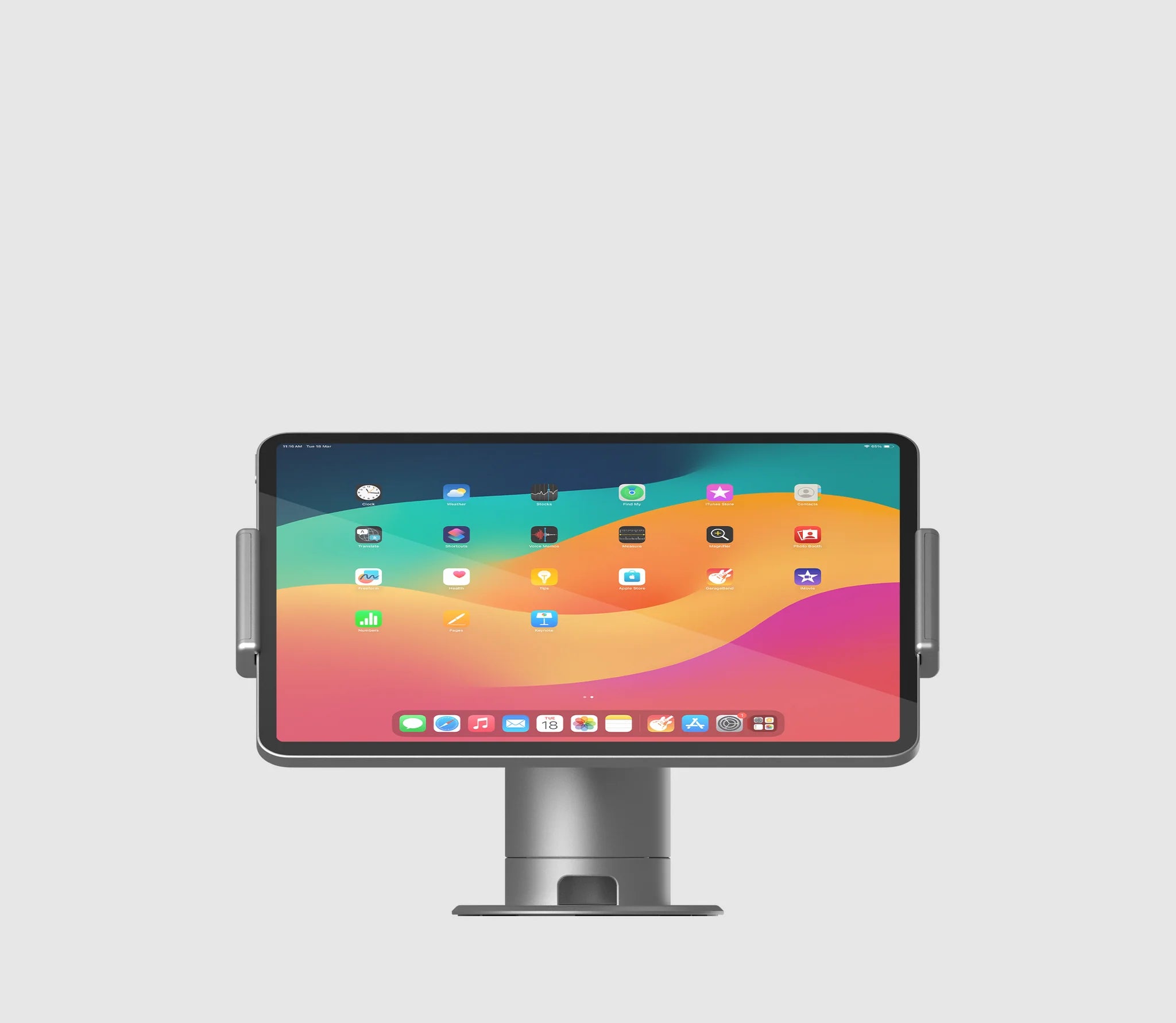 Support pivotant avec alimentation pour iPad