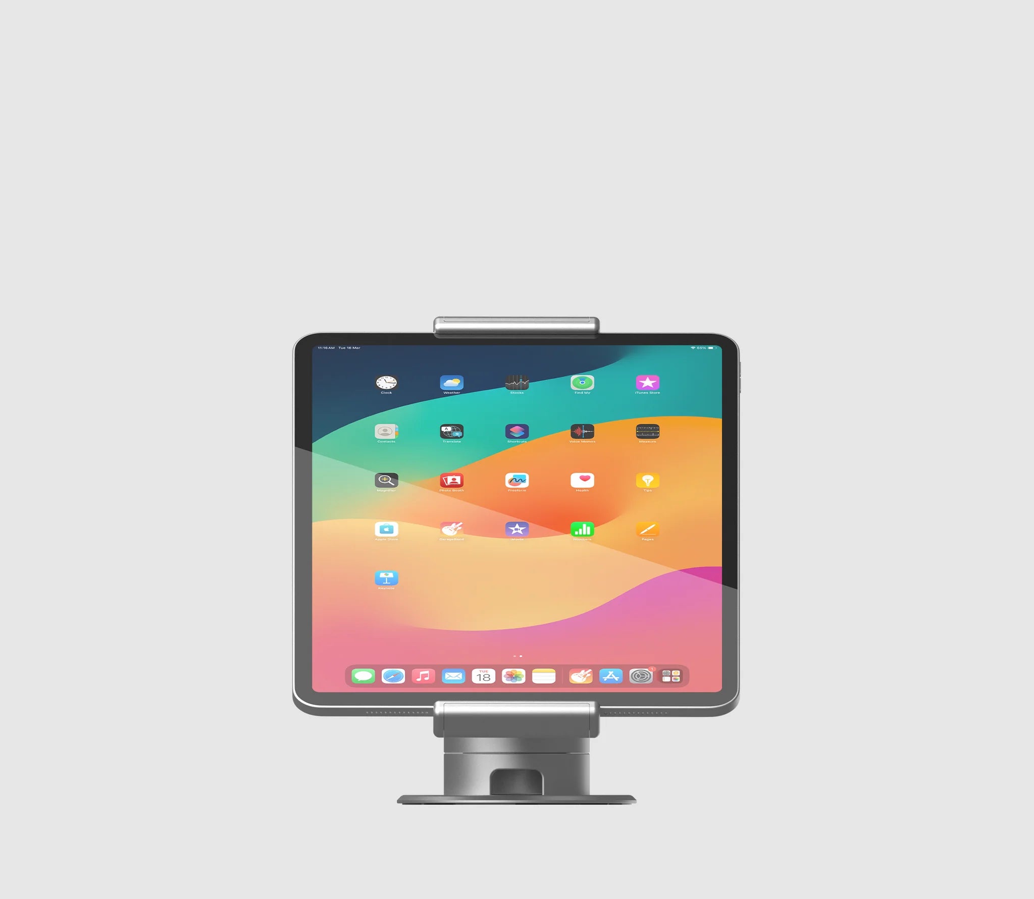 Support pivotant avec alimentation pour iPad