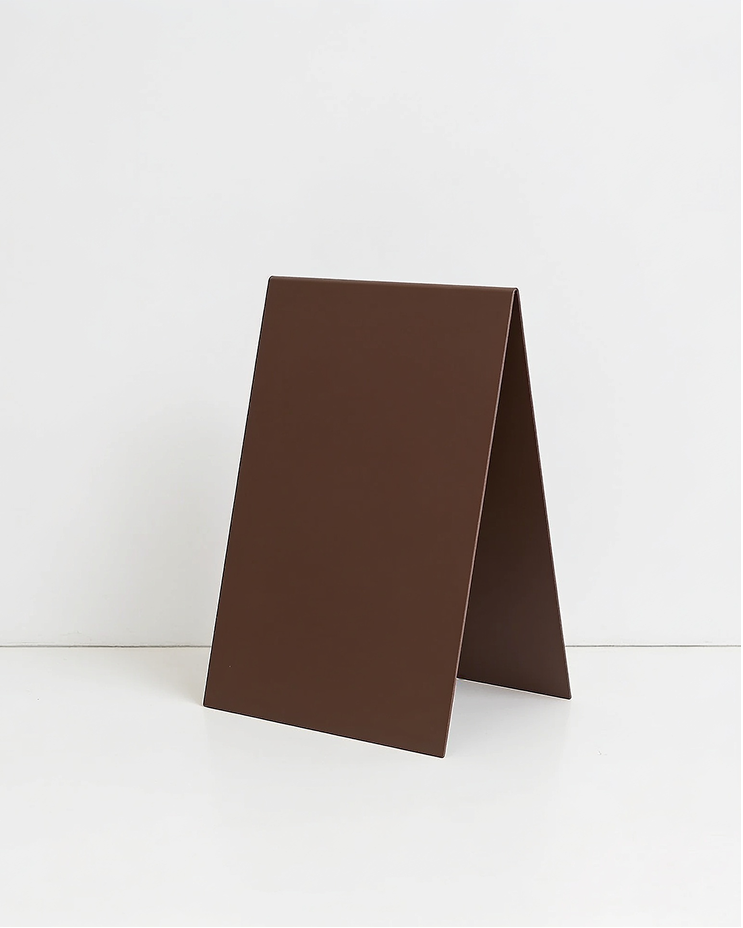 Panneau trottoir en acier inoxydable marron