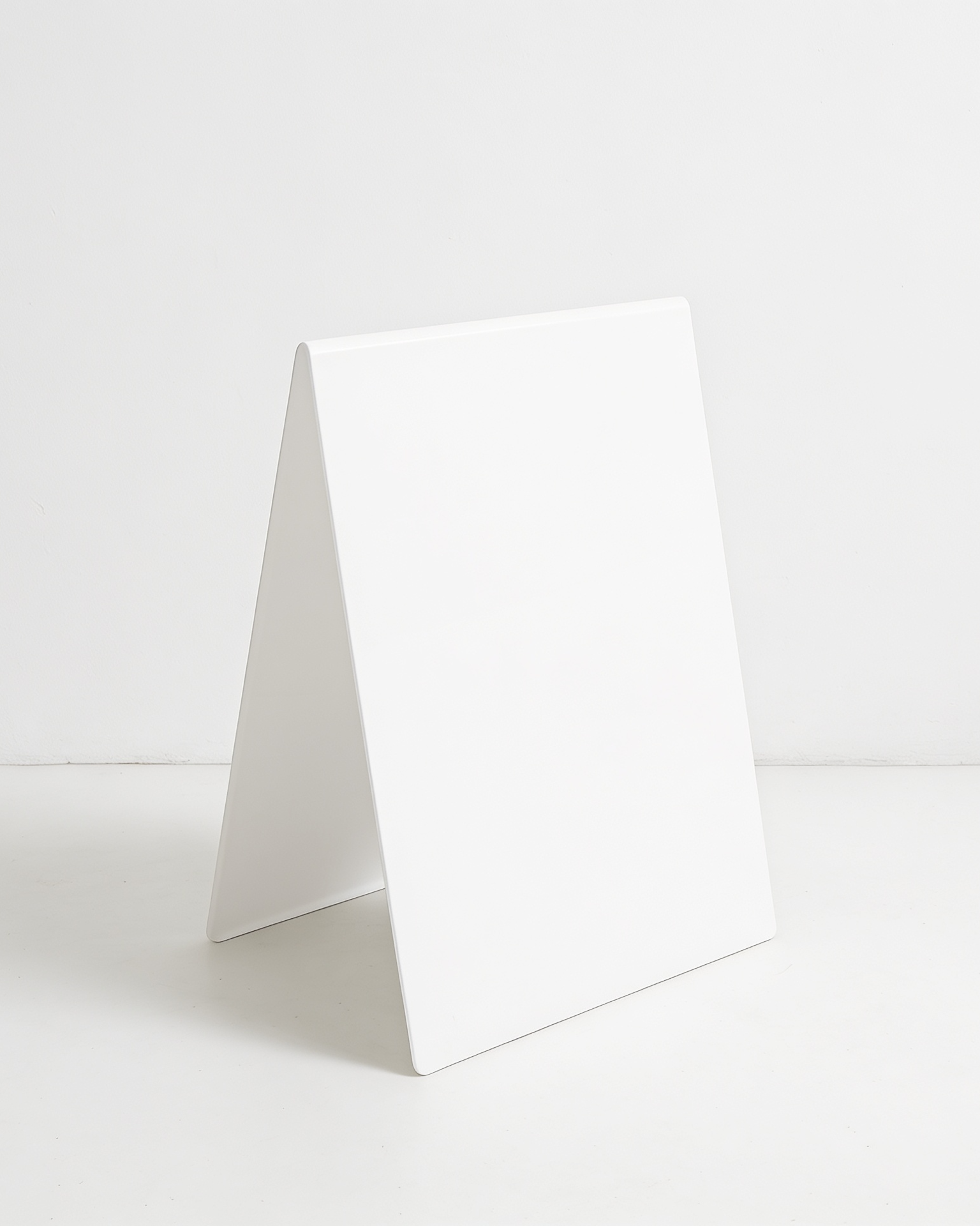 Panneau trottoir en acier inoxydable blanc